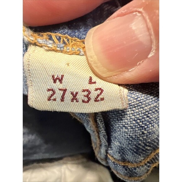 Vintage Abercrombie & Fitch Jeans Womens 27x32 5 Pocket‎ Made In USA 1892 - Picture 5 of 6